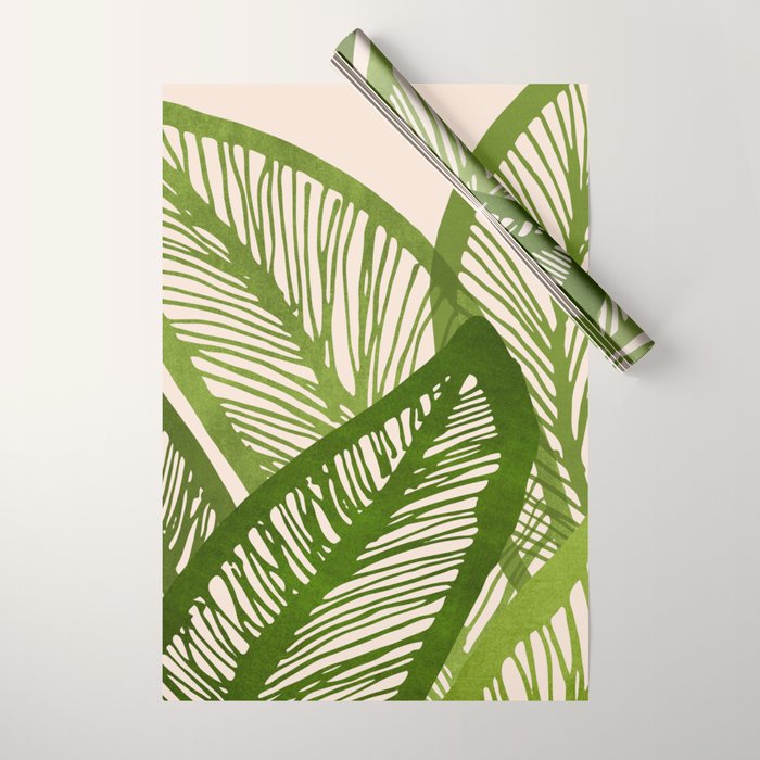 Green Tropics Wrapping Paper Gallery Image 1