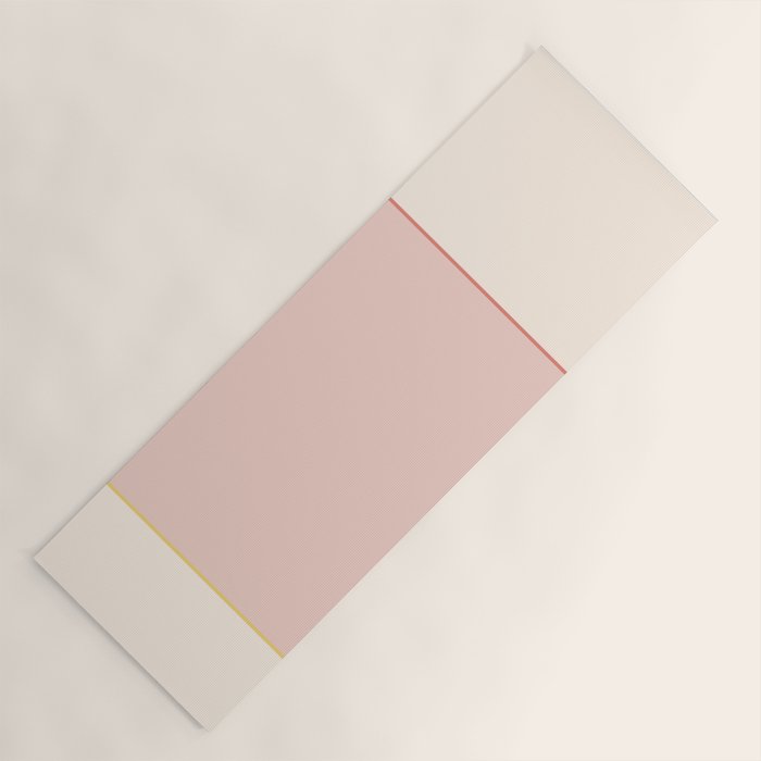 Subtle Spring Color Block - Soft Pink Yoga Mat Gallery Image 1