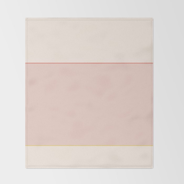 Subtle Spring Color Block - Soft Pink Throw Blanket Gallery Image 2