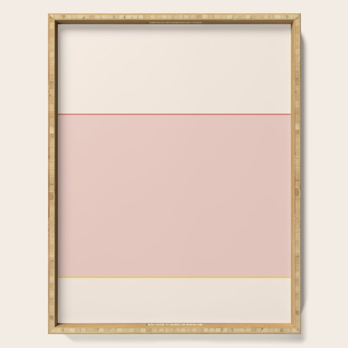Subtle Spring Color Block - Soft Pink Serving Tray Gallery Image 1