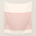 Subtle Spring Color Block - Soft Pink Wall Tapestry Gallery Image 4