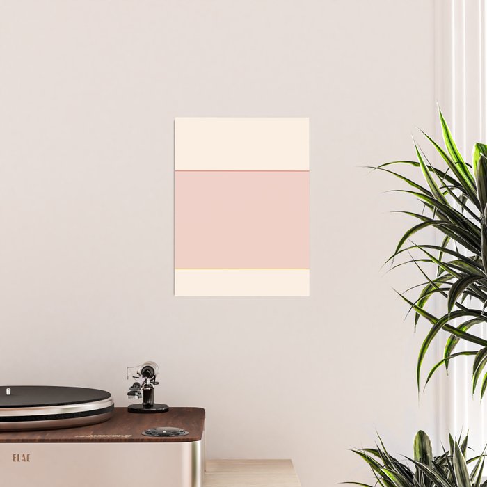Subtle Spring Color Block - Soft Pink Poster Gallery Image 2