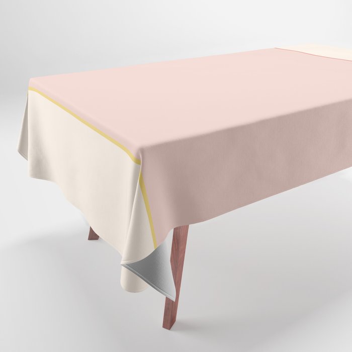 Subtle Spring Color Block - Soft Pink Tablecloth Gallery Image 1