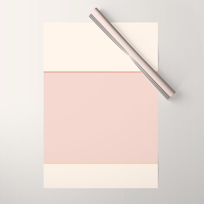 Subtle Spring Color Block - Soft Pink Wrapping Paper Gallery Image 1