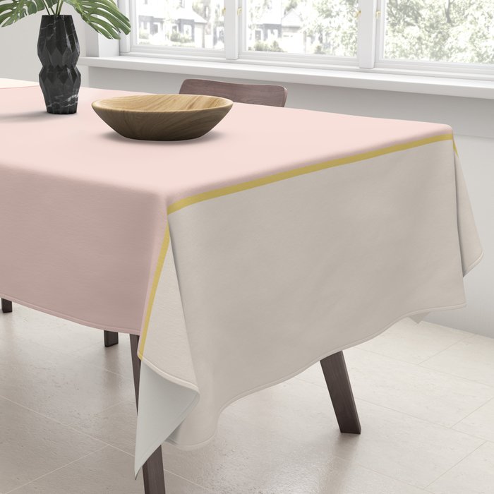 Subtle Spring Color Block - Soft Pink Tablecloth Gallery Image 3
