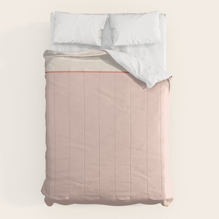 Subtle Spring Color Block - Soft Pink Comforter Gallery Image 1