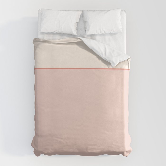 Subtle Spring Color Block - Soft Pink Duvet Cover Gallery Image 6