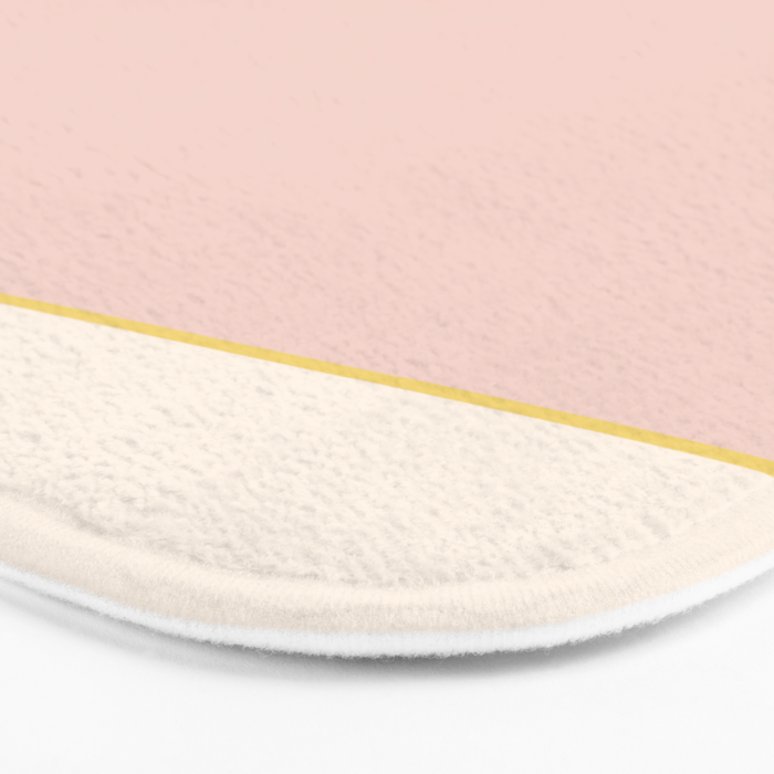 Subtle Spring Color Block - Soft Pink Bath Mat Gallery Image 3