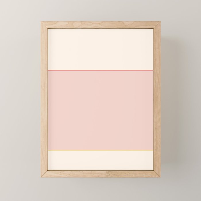 Subtle Spring Color Block - Soft Pink Mini Art Print Gallery Image 1
