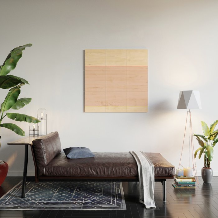 Subtle Spring Color Block - Soft Pink Wood Wall Art Gallery Image 2