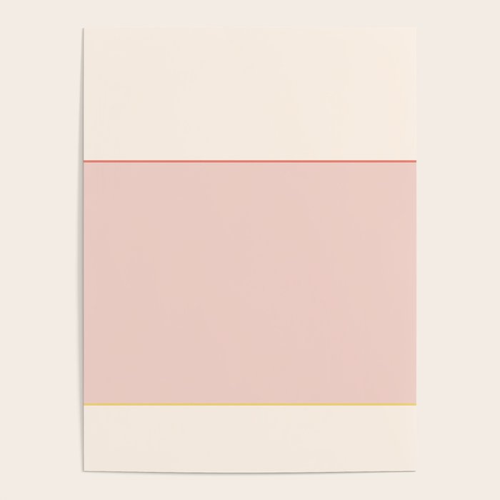 Subtle Spring Color Block - Soft Pink Poster Gallery Image 4