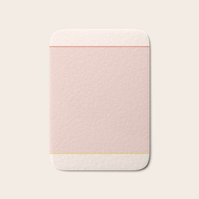 Subtle Spring Color Block - Soft Pink Bath Mat Gallery Image 1