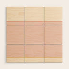 Subtle Spring Color Block - Soft Pink Wood Wall Art Gallery Image 1