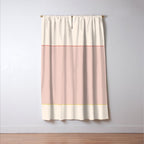 Subtle Spring Color Block - Soft Pink Window Curtain Gallery Image 3