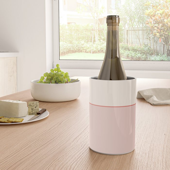 Subtle Spring Color Block - Soft Pink Wine Chiller Gallery Image 4