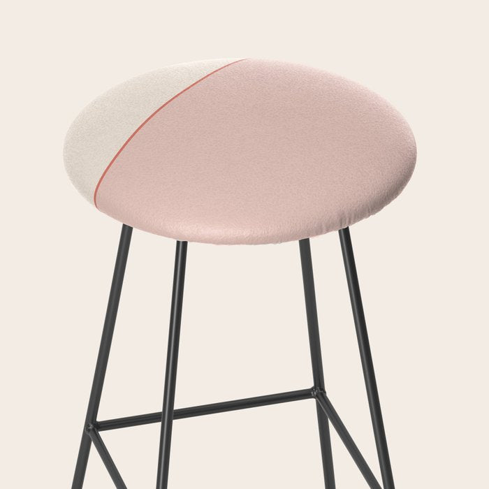 Subtle Spring Color Block - Soft Pink Stool Gallery Image 2