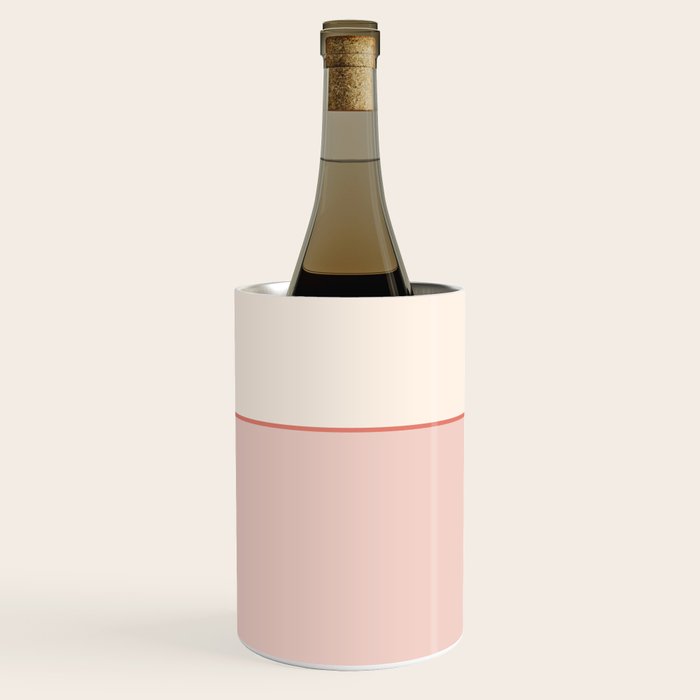 Subtle Spring Color Block - Soft Pink Wine Chiller Gallery Image 1