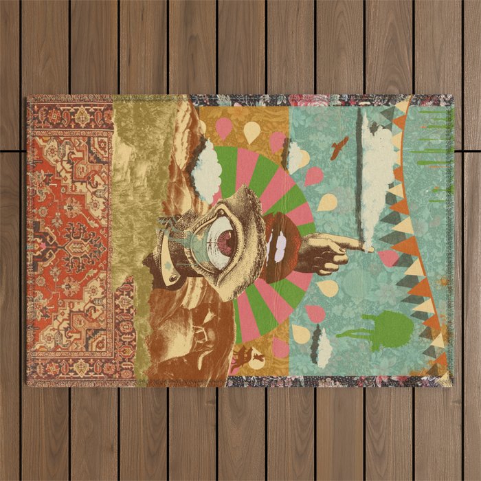 AFTERNOON PSYCHEDELIA Outdoor Rug Gallery Image 1