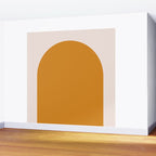 Arch (Yellow & Pale Pink) Wall Mural Gallery Image 2