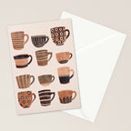 Watercolor Tea Cups Stationery Card Gallery Image 2