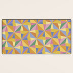 Kaleidoscope Tile Pattern IX Bright Colorful Summer Desk Mat Gallery Image 3