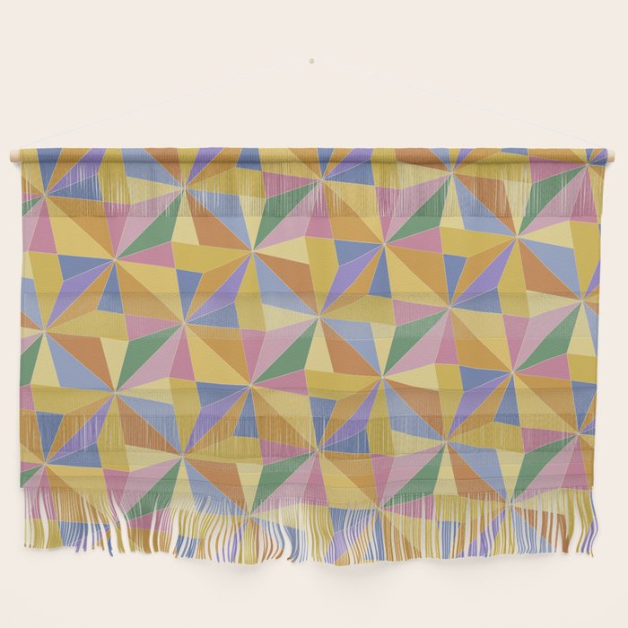 Kaleidoscope Tile Pattern IX Bright Colorful Summer Wall Hanging Gallery Image 1