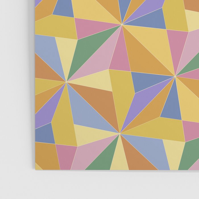 Kaleidoscope Tile Pattern IX Bright Colorful Summer Poster Gallery Image 3