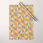 Kaleidoscope Tile Pattern IX Bright Colorful Summer Wrapping Paper Gallery Image 1