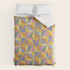 Kaleidoscope Tile Pattern IX Bright Colorful Summer Duvet Cover Gallery Image 6