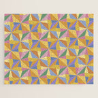 Kaleidoscope Tile Pattern IX Bright Colorful Summer Jigsaw Puzzle Gallery Image 1