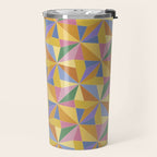Kaleidoscope Tile Pattern IX Bright Colorful Summer Travel Mug Gallery Image 2