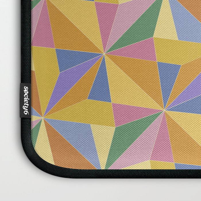 Kaleidoscope Tile Pattern IX Bright Colorful Summer Laptop Sleeve Gallery Image 3