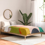 mid century abstract shapes spring I Comforter Gallery Image 2