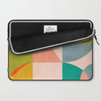 mid century abstract shapes spring I Laptop Sleeve Gallery Image 2