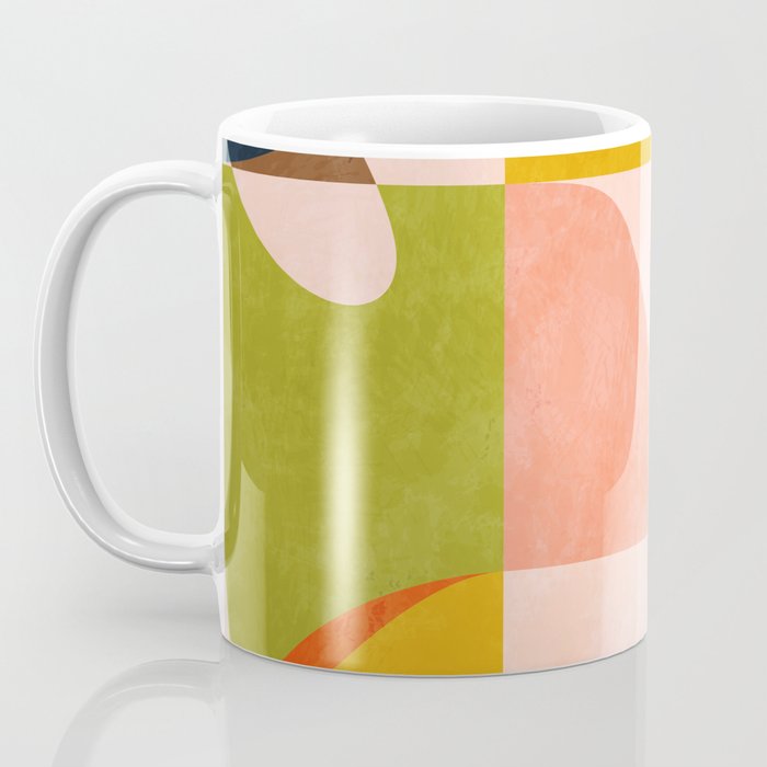 mid century abstract shapes spring I Coffee Mug Gallery Image 3