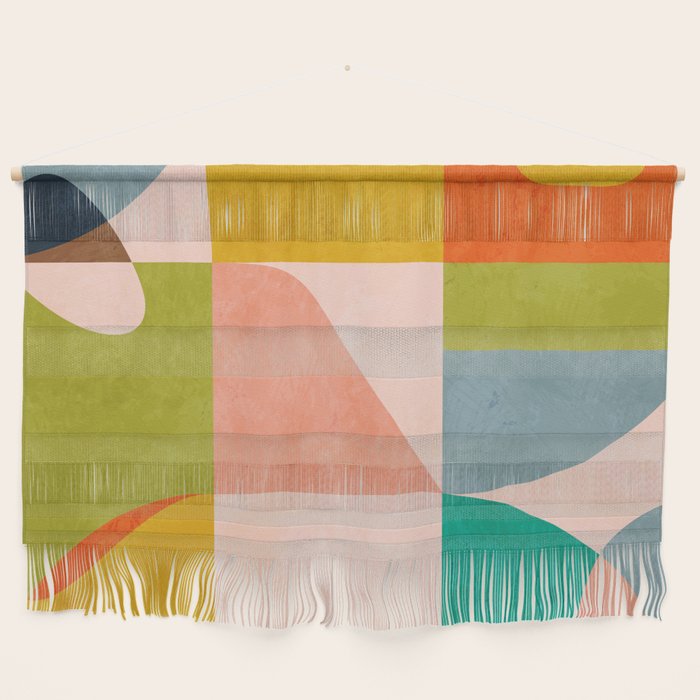 mid century abstract shapes spring I Wall Hanging Gallery Image 1