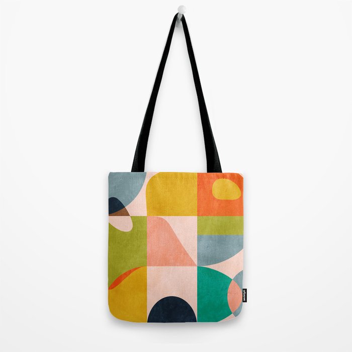 mid century abstract shapes spring I Tote Bag Gallery Image 2