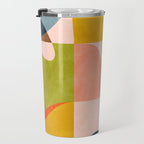 mid century abstract shapes spring I Travel Mug Gallery Image 3