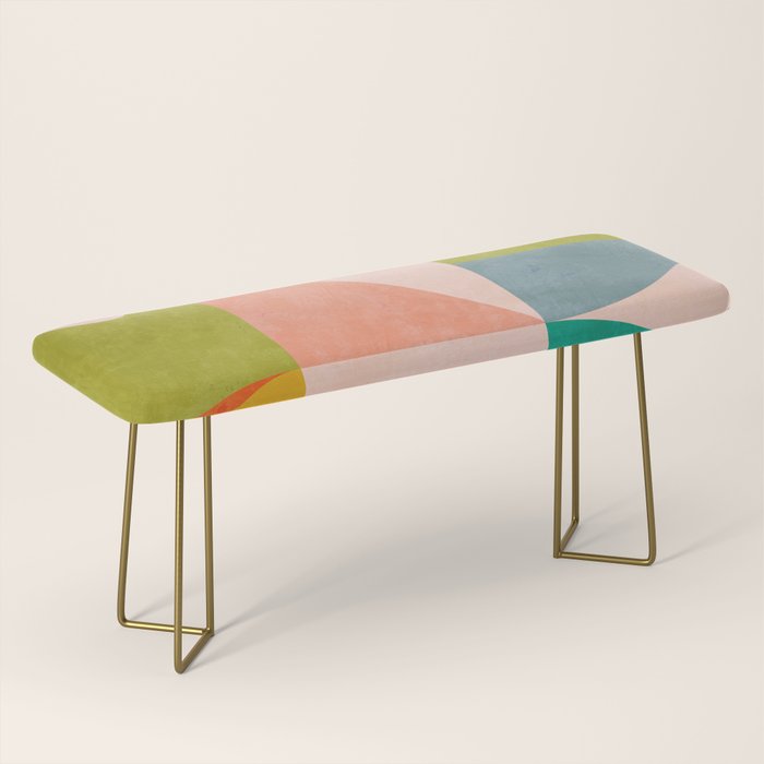 mid century abstract shapes spring I Bench Gallery Image 2