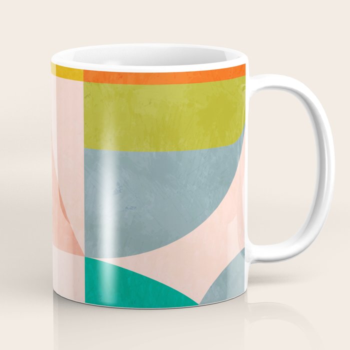 mid century abstract shapes spring I Coffee Mug Gallery Image 1