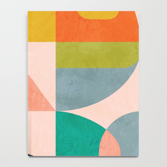 mid century abstract shapes spring I Notebook Gallery Image 4