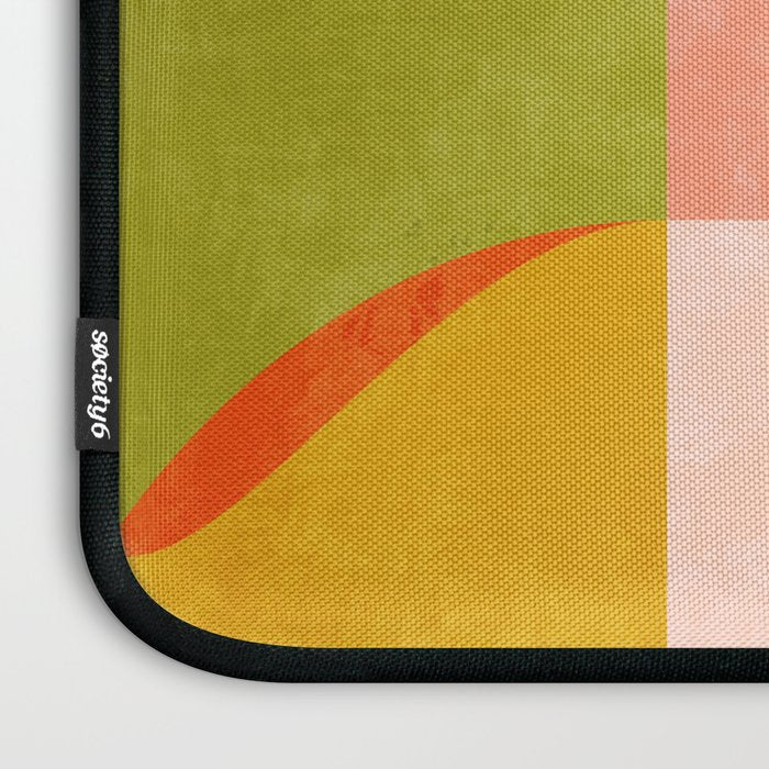 mid century abstract shapes spring I Laptop Sleeve Gallery Image 3