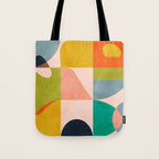 mid century abstract shapes spring I Tote Bag Gallery Image 1