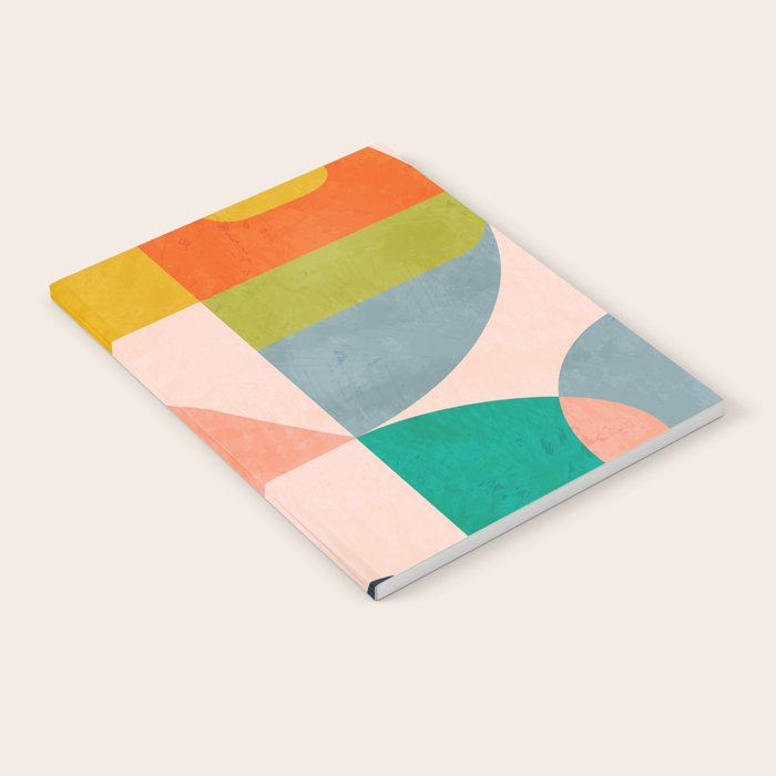 mid century abstract shapes spring I Notebook Gallery Image 1