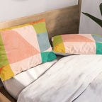 mid century abstract shapes spring I Pillow Sham Gallery Image 2