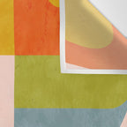 mid century abstract shapes spring I Wall Tapestry Gallery Image 3