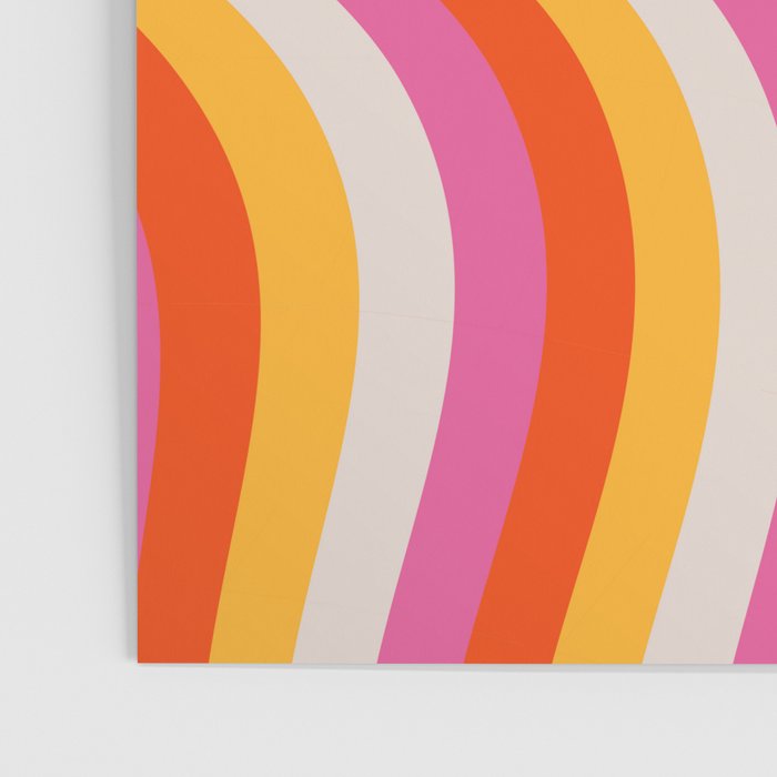 Wavy Retro Stripes Poster Gallery Image 3