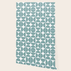 Mid Century Modern Geometric 04 Glass Blue Wallpaper Gallery Image 2