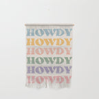 Howdy Colorful Retro Quote Wall Hanging Gallery Image 1