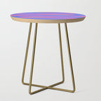 Pop Swirl Wavy Minimalist Abstract Pattern Blue and Hot Pink Side Table Gallery Image 1